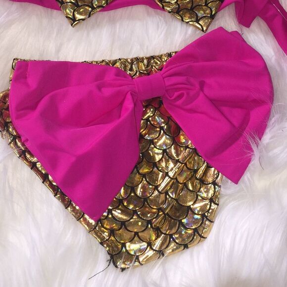 2pc Holographic Mermaid Bathing Suit - Picture 8 of 8